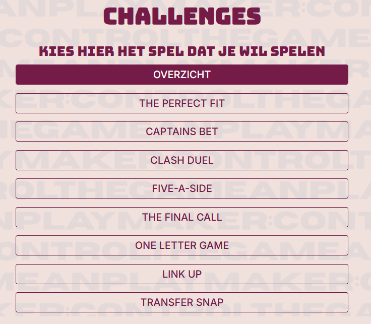 El Capitan kaartspel challenges